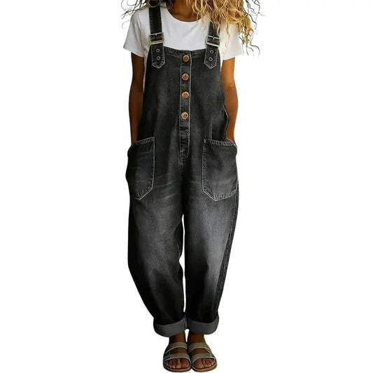Casual Denim Overalls
