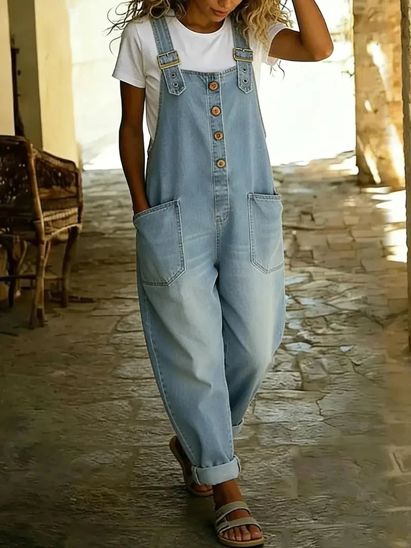 Casual Denim Overalls