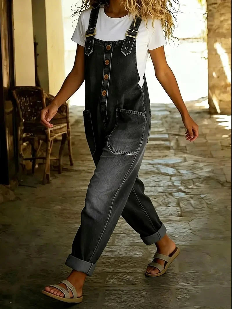 Casual Denim Overalls