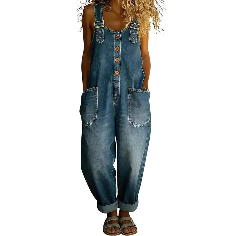 Casual Denim Overalls