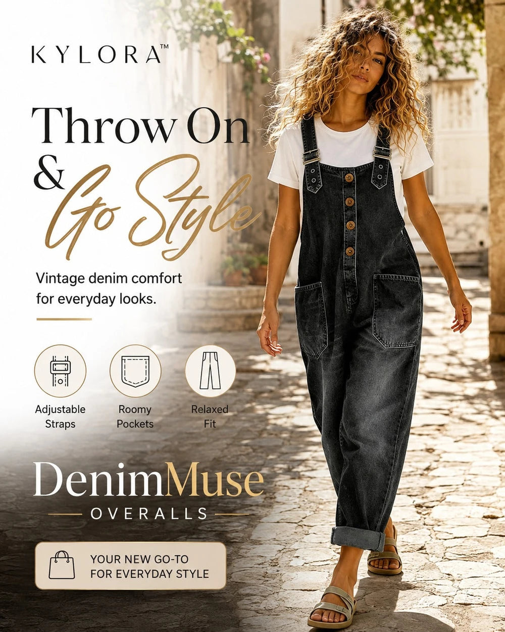 Casual Denim Overalls