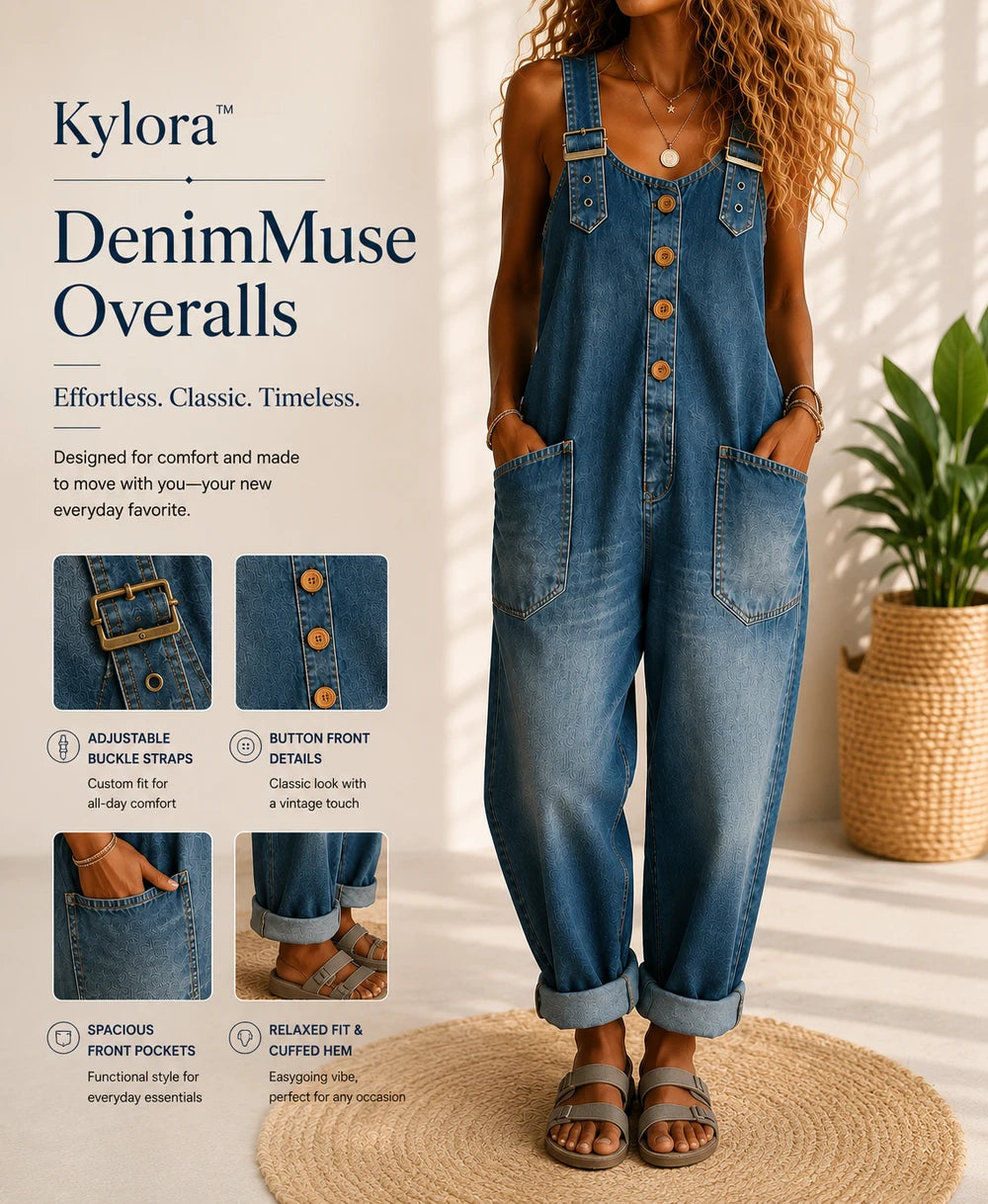 Casual Denim Overalls